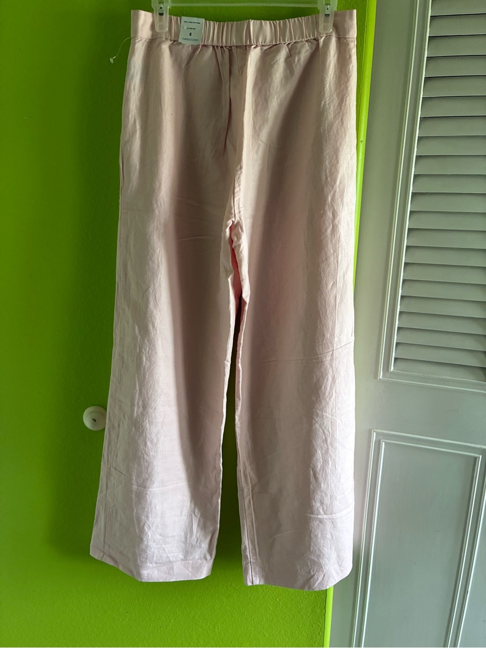 J. McLaughlin Light Pink 
Relaxed Straight-Leg Chinos